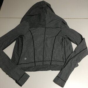 Lululemon Gray Iconic Wrap Drapey Baggy Knit Long Sleeve Athleisure Top 4 or 6